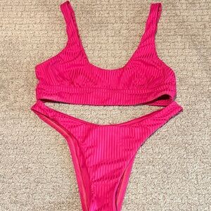 Vitamin A Hot Pink Bikini Set